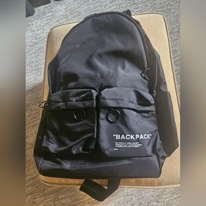 Off-white quote backpack.